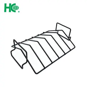 Accesorio de estante de pollo para barbacoa de Metal cromado de Acción de Gracias para asar pollo y costillas - Product Image 4