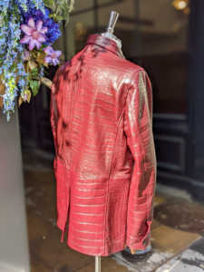 เสื้อแจ็คเก็ตผ้าแคนวาสหนังวัวแบบสั่งทำพิเศษสำหรับผู้ชาย |   เสื้อผ้าสตรีทแวร์กันหนาว กันน้ำ กันลม |   ซิปปิดด้านหน้า ดีไซน์วินเทจ - Product Image 5