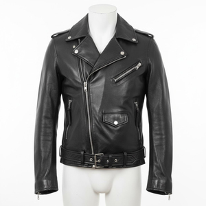 Chaqueta de Cuero para Hombre, Estilo Casual, Color Sólido, Nueva Moda, Cómoda, Ropa de Calle - Product Image 1