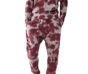 Survêtement à capuche tie-dye pour homme, coupe régulière, respirant, en polyester, avec poches latérales et cordon de serrage, idéal pour l'automne - Product Image 4