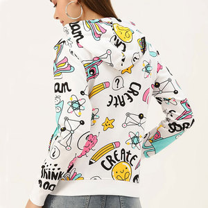 Sweat-shirt à capuche léger avec poche pour les voyages, pour une aventure quotidienne confortable, style coréen pour femme - Product Image 2