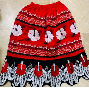 Falda Casual Transpirable con Bordado de Pohnpei, Estampados Hawaianos, Faldas para Mujer, Nuevo Estilo, Ropa Hawaiana Bordada y Transpirable - Product Image 2