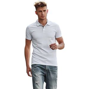 Polos décontractés pour hommes grande taille nouveaux hauts en coton avec revers brodé manches courtes respirant loisirs vente en gros de couleur unie - Product Image 1