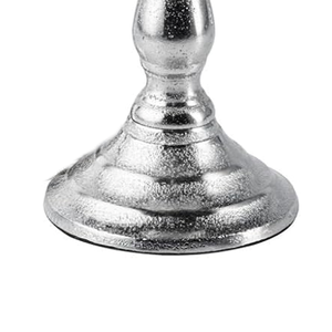 Candelabro Hecho a Mano para Decoración del Hogar, Color Plateado, Acabado en Aluminio Fundido, Portavelas Hecho a Mano Personalizado S/2 - Product Image 4