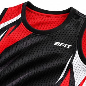 Camiseta de Baloncesto BFIT, Sin Mangas, Malla Transpirable, Cuello Redondo, Sublimada, Deportiva - Product Image 5
