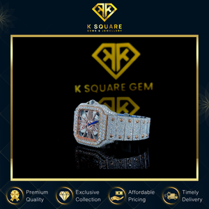 Montre Carrée de Luxe à Quartz avec Diamants, Mouvement Automatique Analogique VVS de Haute Qualité, Nouveau Design, Prix de Gros - Product Image 4