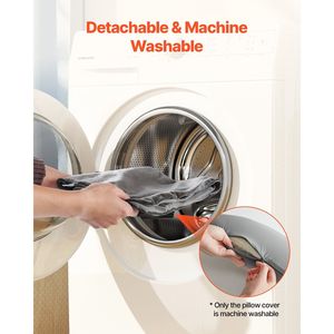 Almohada de Espuma Viscoelástica para Camping, Portátil, para Viajes y Senderismo, con Funda de Doble Cara Lavable y Extraíble - Product Image 6