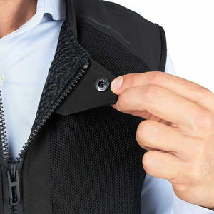 Chaleco de Motociclismo Unisex Negro Estampado, Chaleco Protector de Cordura con Malla, Cierre Completo, para Competencia al Aire Libre - Product Image 6