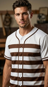 Maillot de baseball unisexe pour homme, chemise à boutons, vêtements de sport décontractés, respirant, léger, tenue d'équipe athlétique - Product Image 5
