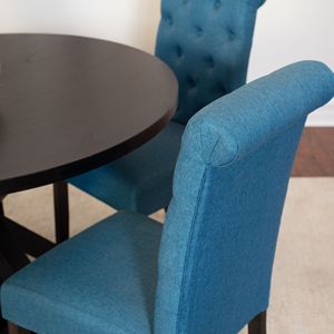 Set da Pranzo Elegante Nylander 5 Pezzi, Tavolo con Sedie a Schienale Incrociato per Sala da Pranzo Moderna - Product Image 6