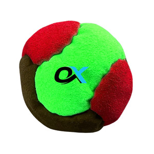 Custom Logo <b>Hacky</b> <b>Sack</b> Footbags PU Synthetic Suede Toy Balls with Multiple Panels and Plastic Pellets Filling - Product Image 5