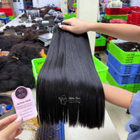 Vente chaude Un Donneur Lisse Os Soyeux Droit Super Double Dessiné Extensions de Cheveux Prix Usine Paquets de Cheveux Cheveux Bruts Indiens