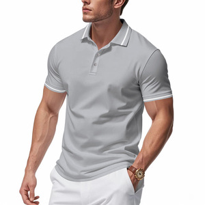 Polo de verano unisex transpirable de secado rápido con logo OEM personalizado, bordado y estampado, para comercio transfronterizo - Product Image 4