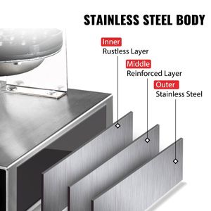 Macchina per Waffle a Bolle Commerciale 1400W Modello D0100HP1YNW con Piastra Rotante a 180 Gradi, 2 Teglie e Manici in Legno per Uso in Panetteria - Product Image 2