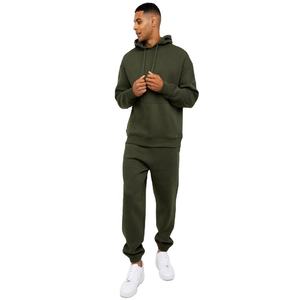 Survêtement de sport décontracté pour homme, deux pièces, en molleton technique, respirant, léger, écologique, pour l'hiver, 100% coton - Product Image 1