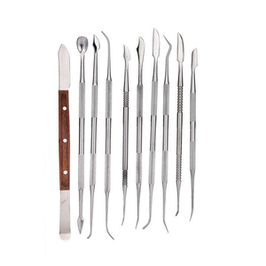 Double-Ended Stainless Steel Spatula Knife Carving <b>Tool</b> for Lab Stainless Steel Dentistry Wax Clay Sculpting <b>Engraving</b> <b>Tools</b> Set - Product Image 1