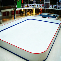 Pista de Hockey sobre Hielo Sintético Móvil de UHMWPE de 20m X 40m - Baldosas de Hielo Artificial Económicas para Pistas de Patinaje