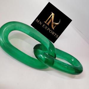 MN EXPORTS Escultura de Resina Hecha a Mano, Cadena Circular Verde, Decoración Artística para Colgar en la Pared, Modelo Coleccionable - Product Image 3