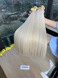 Venta al por mayor mejor precio 100% virgen vietnamita cutícula alineada recto extensiones de cabello crudo de alta calidad doble dibujado extremos del cabello - Product Image 3