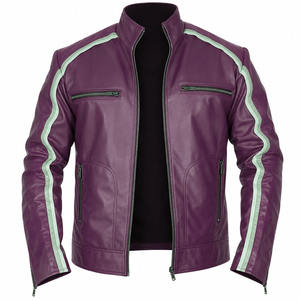 <b>SMART</b> SHINE ENTERPRISES <b>Men</b> Premium Genuine Leather <b>Jacket</b> Soft Comfortable Classic Casual Full Zip Durable Fashion Everyday - Product Image 1