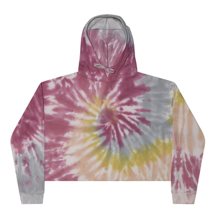 Sweat à capuche tie-dye de qualité supérieure, design tourbillonnant vibrant et magnifique, chaud, respirant, qualité premium, coupe décontractée pour femmes. - Product Image 3