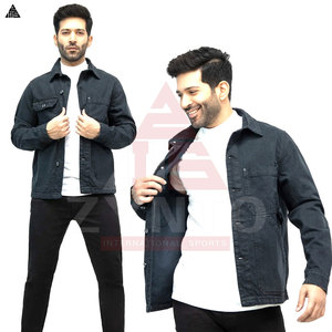 Chaqueta de Mezclilla Estilosa para Hombre, Ropa Casual, Venta al Por Mayor OEM, Chaqueta de Mezclilla de Algodón de Alta Calidad para Hombre, Chaqueta de Mezclilla Personalizada para Hombre en Venta - Product Image 5