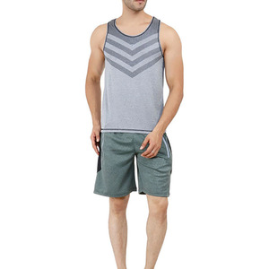 ผู้ผลิตเสื้อกล้ามออกกำลังกายแบบสั่งทำพิเศษ พิมพ์ลายได้ตามต้องการ เสื้อกล้ามวิ่ง เสื้อกีฬา เสื้อผ้าฝ้ายสำหรับออกกำลังกาย เสื้อกล้ามผู้ชาย - Product Image 1