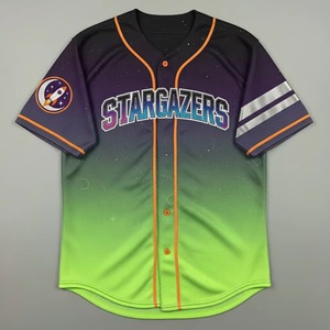 Sublimation Custom Sports Team Wear Club Button <b>Down</b> Baseball Jersey Softball Wear For Kids Youth & Adult - Product Image 2