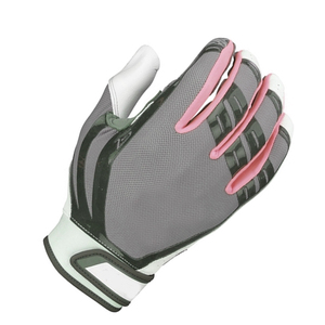 Gants de frappe gris rose et blanc, rembourrés, en microfibre tricotée, avec fermeture auto-agrippante, unisexes, pour adultes, pour l'entraînement - Product Image 3