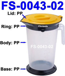 Hecho en Taiwán, Botella de Aceite de Grado Industrial con Escala de Medición de 5.5 L, con Cubierta Antipolvo, Personalizable OEM/ODM - Product Image 2