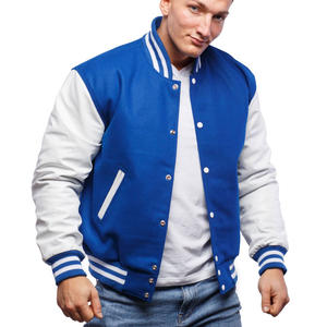 Chaqueta Varsity de Lona y Lana de Alta Calidad para Hombre, Estilo Béisbol, Ajustable, Talla XL, con Patrón Moderno, Abrigo de Invierno - Product Image 1