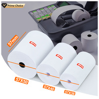 Voile 50Mm X 75Mm 40-110Mm 210Mm X 30Mm Rouleau De Papier Thermique 80X80 50X57 Pour Recettes 57X14