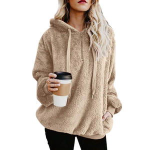 Otoño Invierno XXL Ropa de abrigo con capucha esponjosa para mujer Abrigo cálido de manga larga Jersey Sudaderas con capucha de cuello alto Sudaderas - Product Image 1