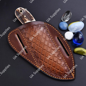 Couteau de chasse EDC à pointe clip, manche en corne de cerf, qualité supérieure, fait main, directement de l'usine, pour farrier, raspador, couteau de camping, OEM/OBM - Product Image 5