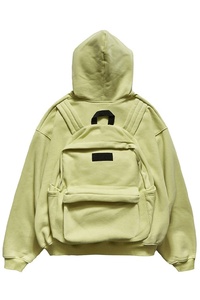 Sac à dos personnalisé Pull à capuche zippé Logo personnalisé Poids lourd 3560 GSM Streetwear Design Hoodies Fabricant - Product Image 2