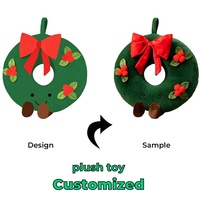 Peluche personnalisée en forme de maison en pain d'épices, coussin en peluche, jouet doux en gros pour la décoration de Noël