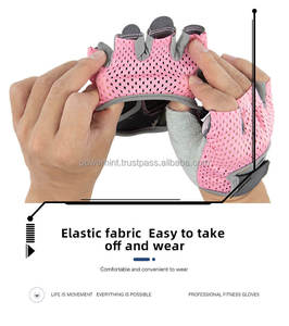 Guantes Deportivos Unisex de Nailon para Levantamiento de Pesas, Culturismo, Ciclismo, Entrenamiento, Medios Dedos - Product Image 5