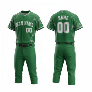 Maillot de baseball personnalisé en polyester à séchage rapide et respirant, uniforme de sport imprimé par sublimation de haute qualité (avant) - Product Image 2