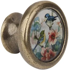 Boutons de quincaillerie en laiton de style classique indien pour armoires et portes de chambre à coucher Meilleur prix pour commode et tiroir - Product Image 1