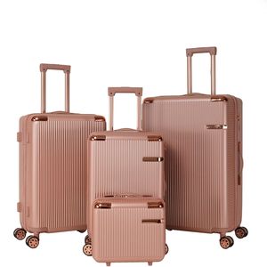 Set di 4 Valigie Leggere con Ruote Girevoli a 360 Gradi, Chiusura con Password e Ruote Universali Portatili - Product Image 1