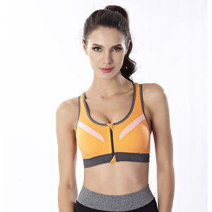 Soutien-gorge de sport personnalisé en tissu doux brossé sans couture, anti-humidité, très extensible, respirant, dos en U, pour le fitness, le yoga, la course et l'entraînement - Product Image 5