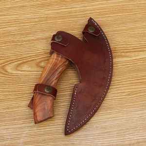 Hacha para Pizza de Acero al Carbono Forjado a Mano de Alta Calidad, Cortador de Pizza Vikingo con Funda de Cuero - Product Image 6