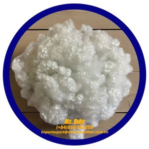 Polyester Fiber Holow Conjugated Siliconized 15D HCS White Recycled GRS Fibre For fill toy <b>pillow</b> quilt <b>blanket</b> sofa furniture - Product Image 6