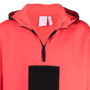 OEM Service Wholesale Best Design Men Quarter Zip Hoodies Winter Lightweight Solid Color High Quality Eco-Friendly Breathable - Product Image 4