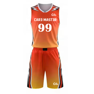 Uniformes de Baloncesto Sublimados Personalizados 100% Poliéster, Conjuntos de Tallas Grandes con Características Transpirables y Cálidas, Opciones de Logotipo Personalizado - Product Image 1