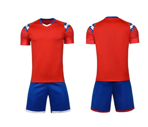 Custom Men's Soccer Jersey Kit Short Sleeve Crew Neck Gradient Color Moisture Wicking Polyester All Seasons Adult Size - Product Image 4