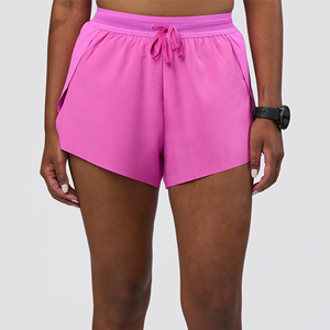 Shorts de sport taille mi-haute personnalisables pour femmes – Confortables en polyester et élasthanne – Vêtements de mode – Couleur et logo personnalisables - Product Image 1