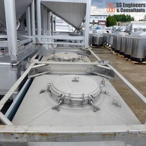 1000 Liter IBC Tank | V2A Stainless Steel Container with Frame PLC Controlled Pump & <b>Engine</b> <b>Model</b> 9186 - Product Image 3