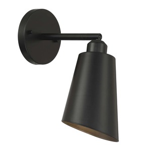 โคมไฟติดผนังทองเหลืองทรงวงรี งานฝีมือโลหะ ตกแต่งด้วยสีดำ - Product Image 6
