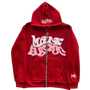 Sweat-shirt à capuche unisexe violet Y2K 2026, coupe oversize, avec motif graphique, style grunge streetwear, décontracté, vente en gros - Product Image 5